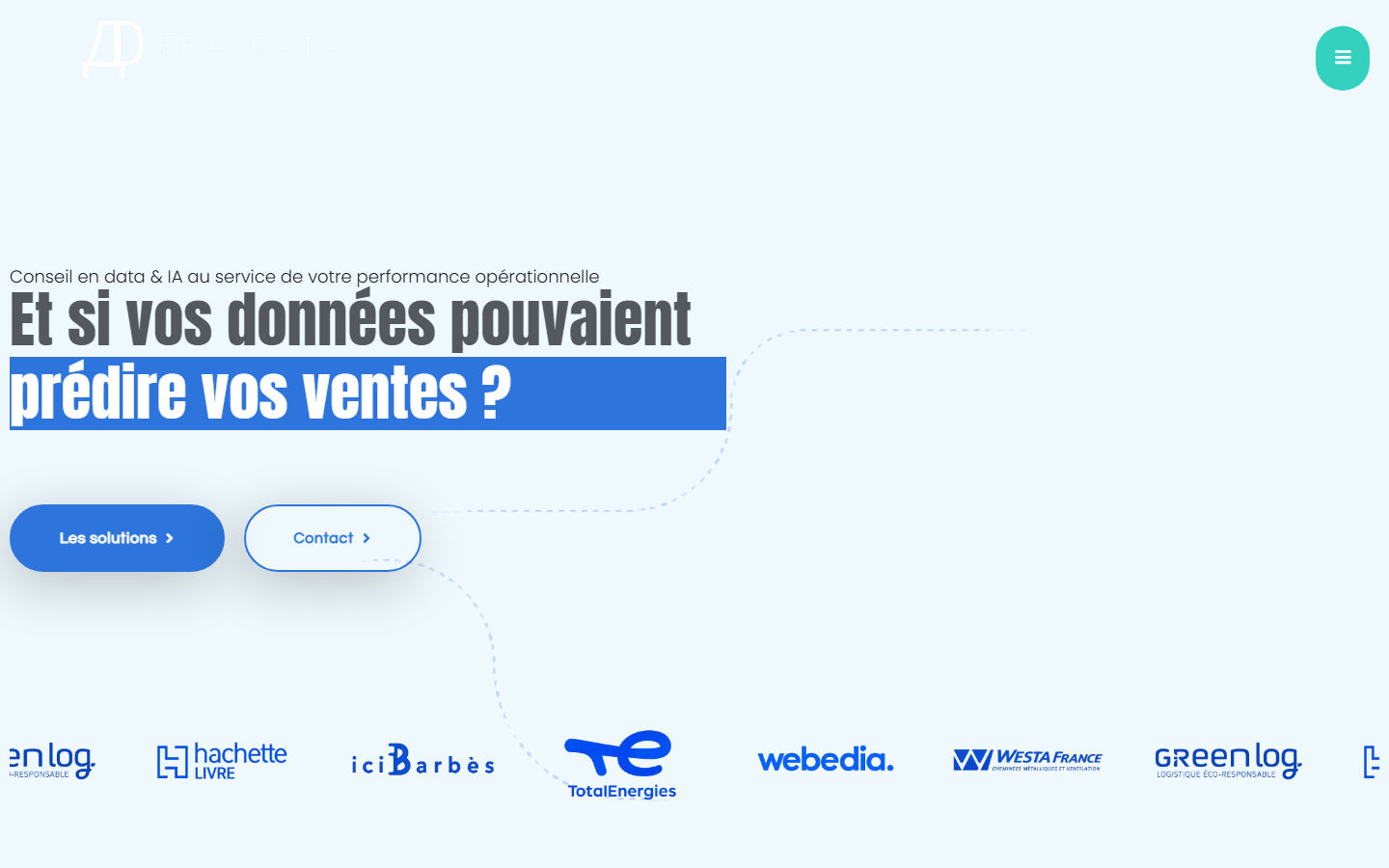 Aperçu du site de PRAVDATA