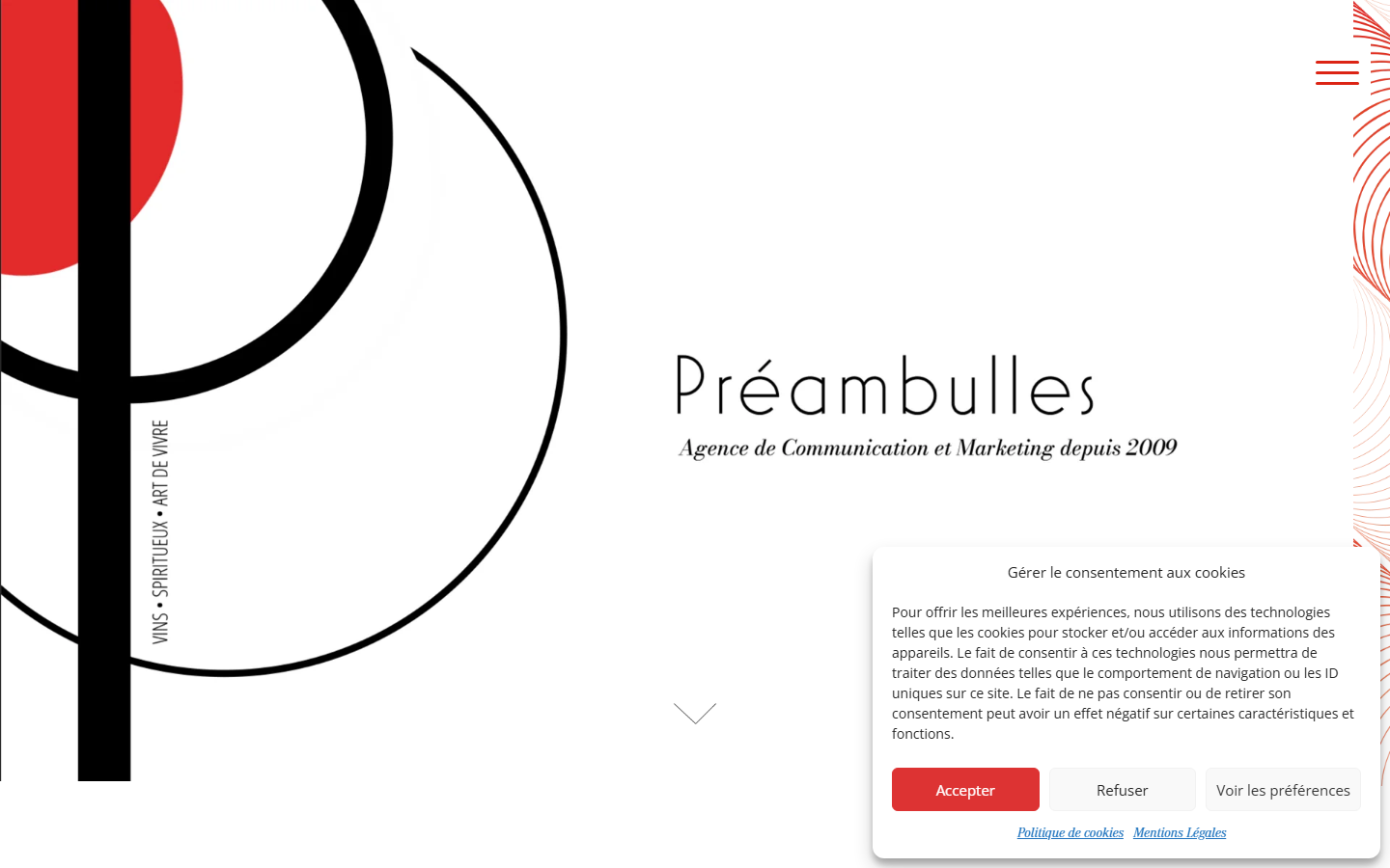 Aperçu du site de AGENCE PREAMBULLES