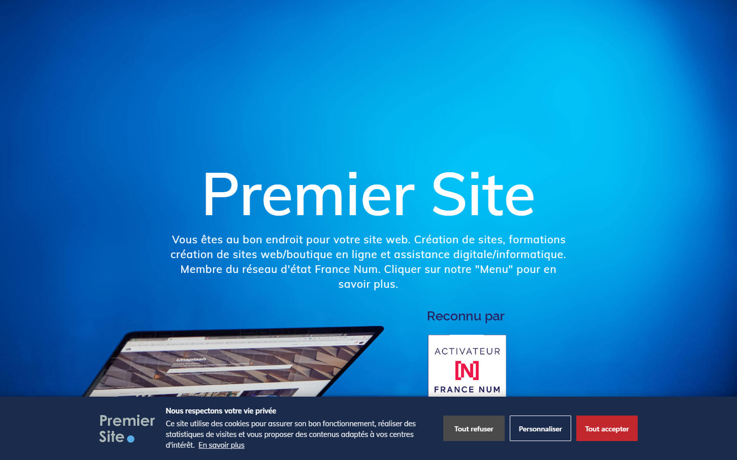 Aperçu du site de Premier Site