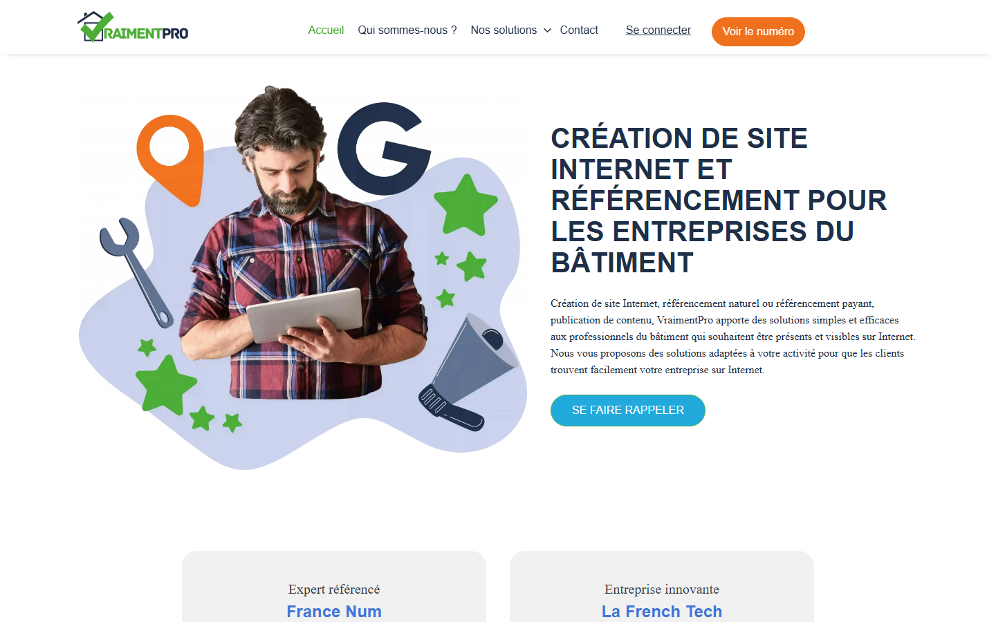 Aperçu du site de VRAIMENTPRO