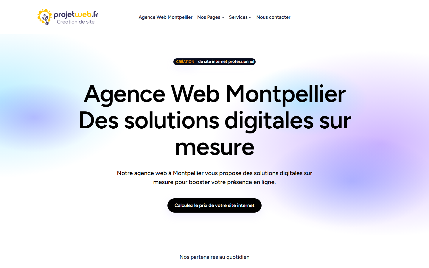 Aperçu du site de Agence Projetweb.fr
