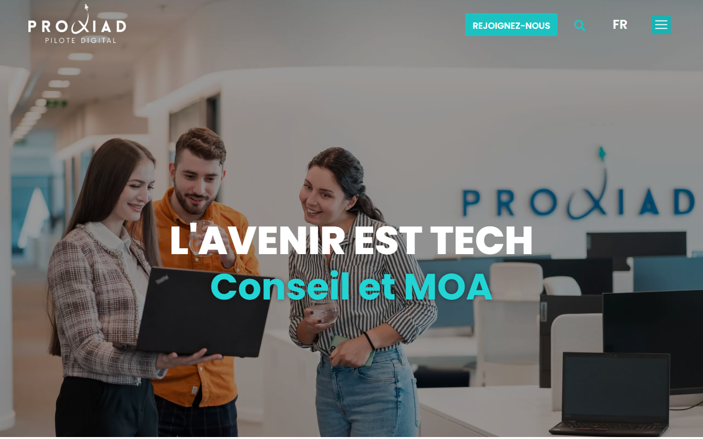 Aperçu du site de PROXIAD AXE SEINE