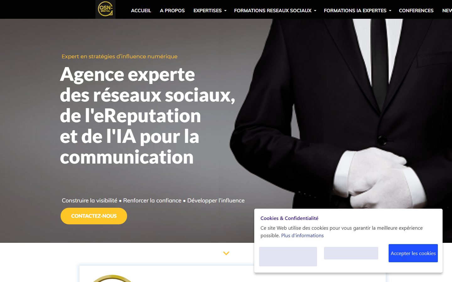 Aperçu du site de QSN-DigiTal
