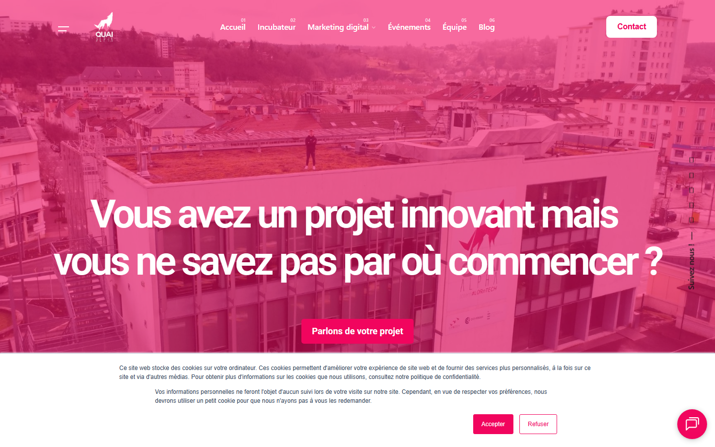 Aperçu du site de Chambre de commerce et d'industrie Vosges / Quai Alpha