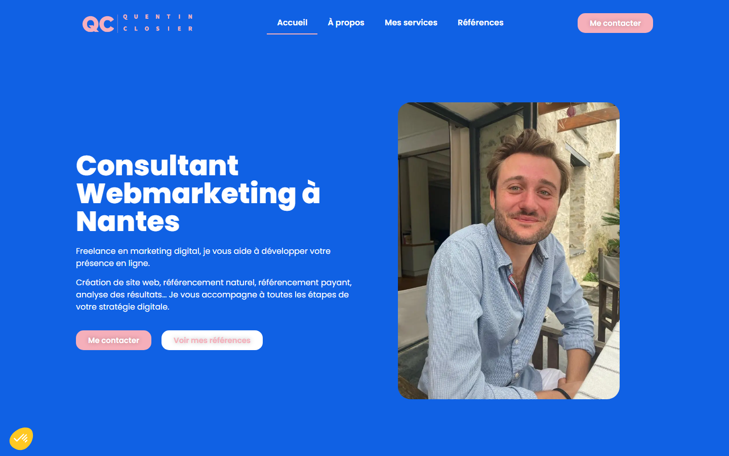 Aperçu du site de QUENTIN CLOSIER