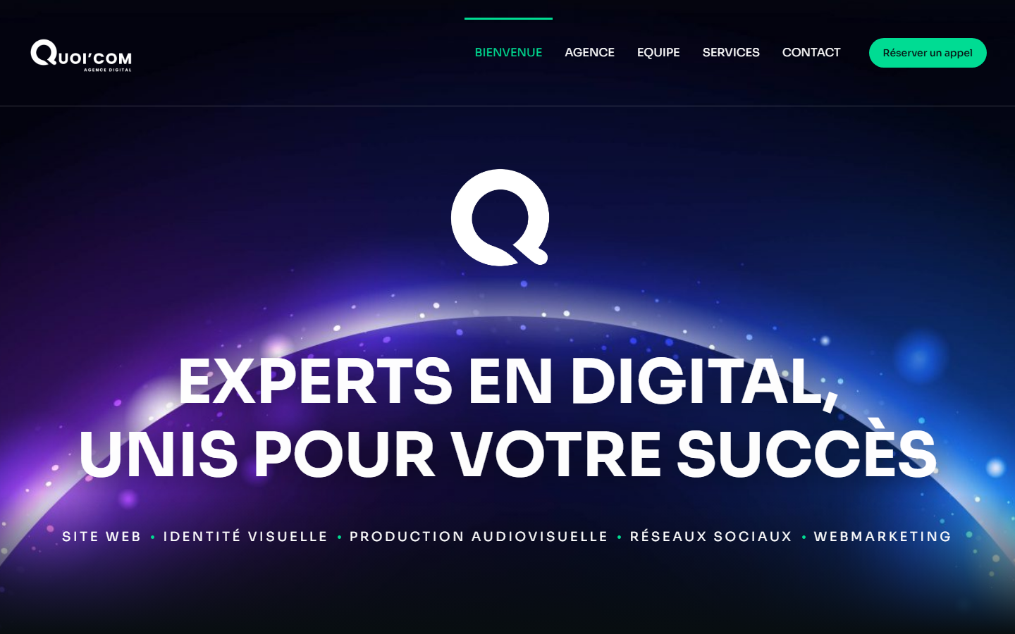 Aperçu du site de QUOICOMDIGITAL