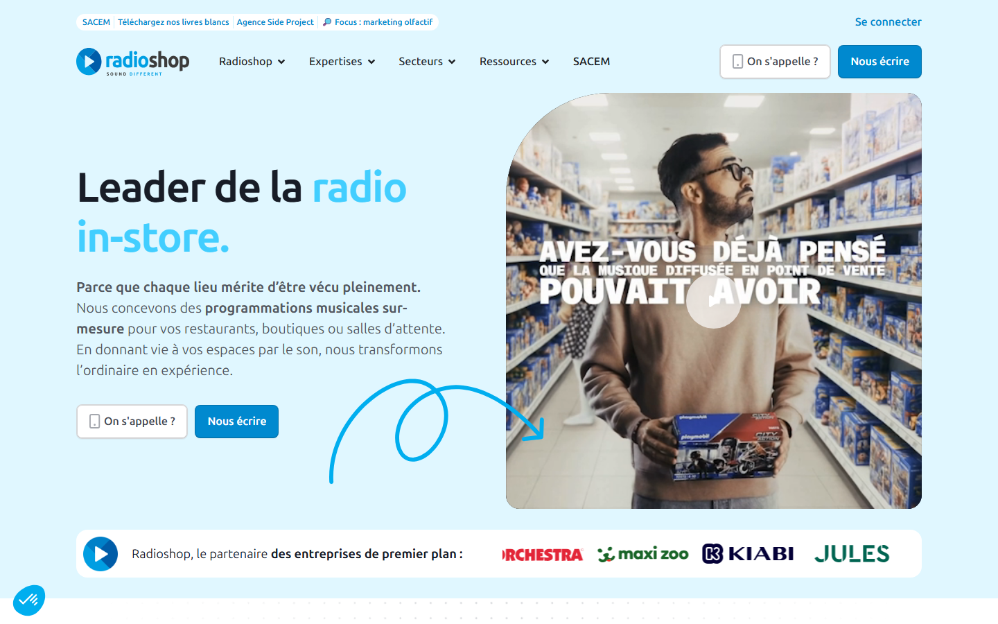 Aperçu du site de RADIOSHOP