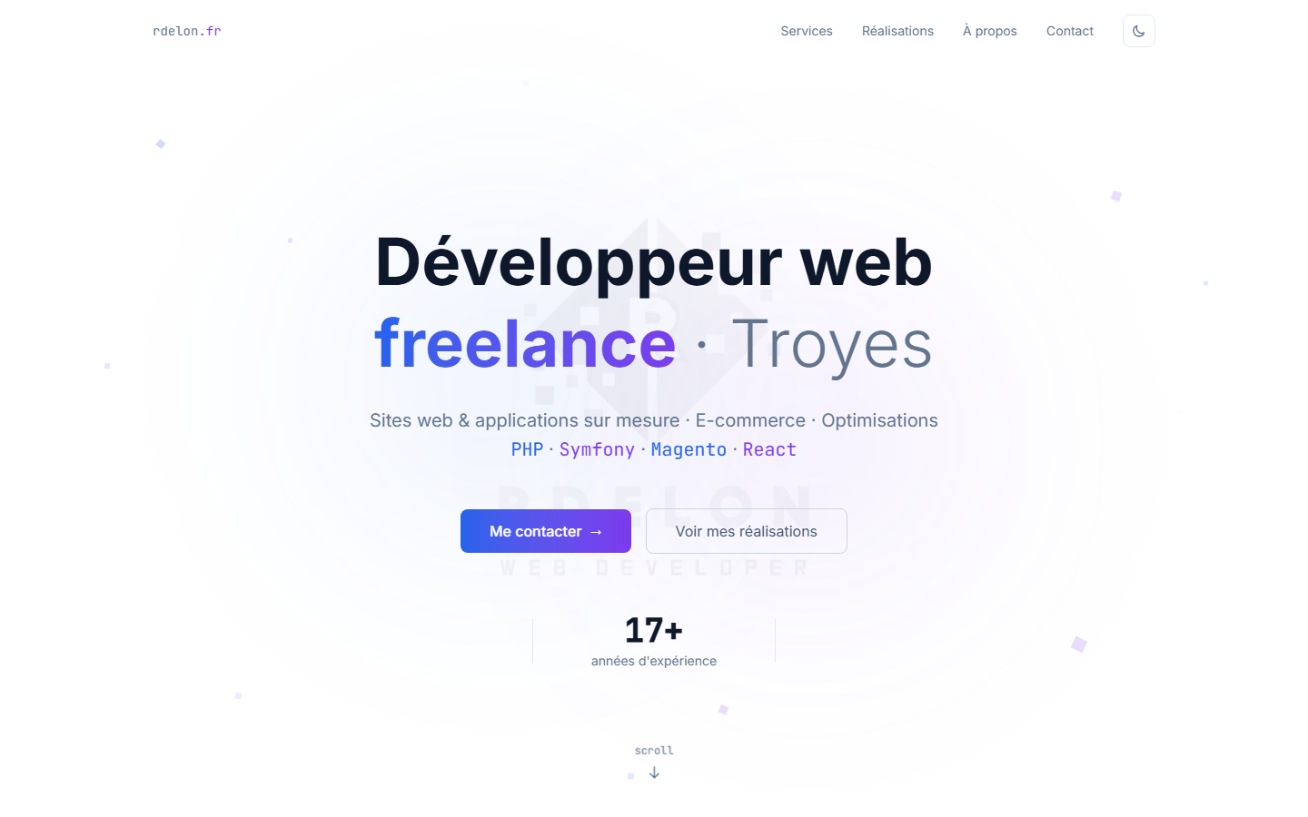 Aperçu du site de RDELON