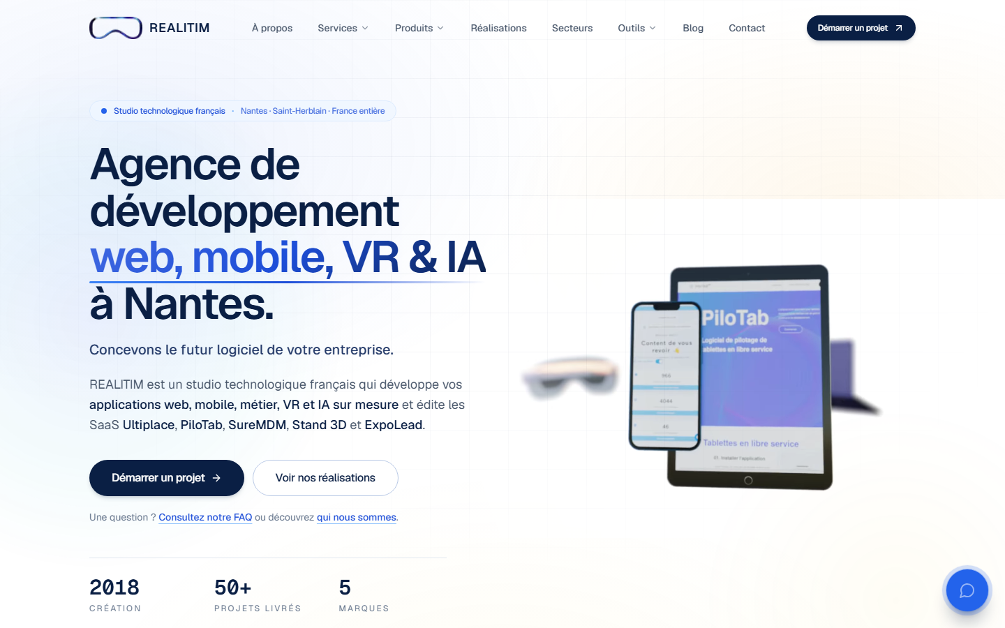 Aperçu du site de REALITIM