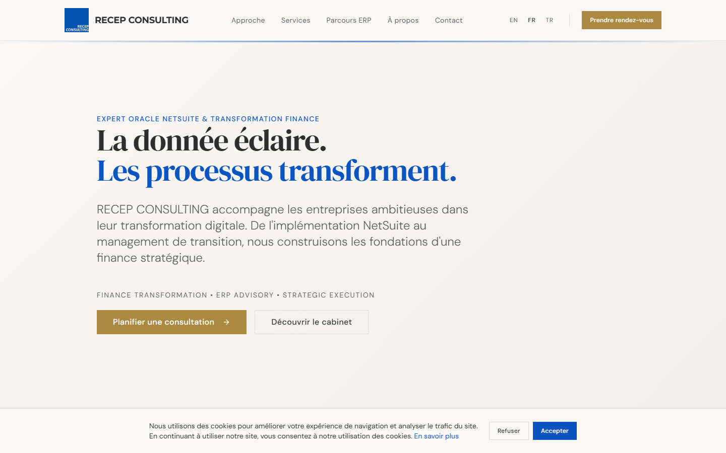 Aperçu du site de RECEP CONSULTING