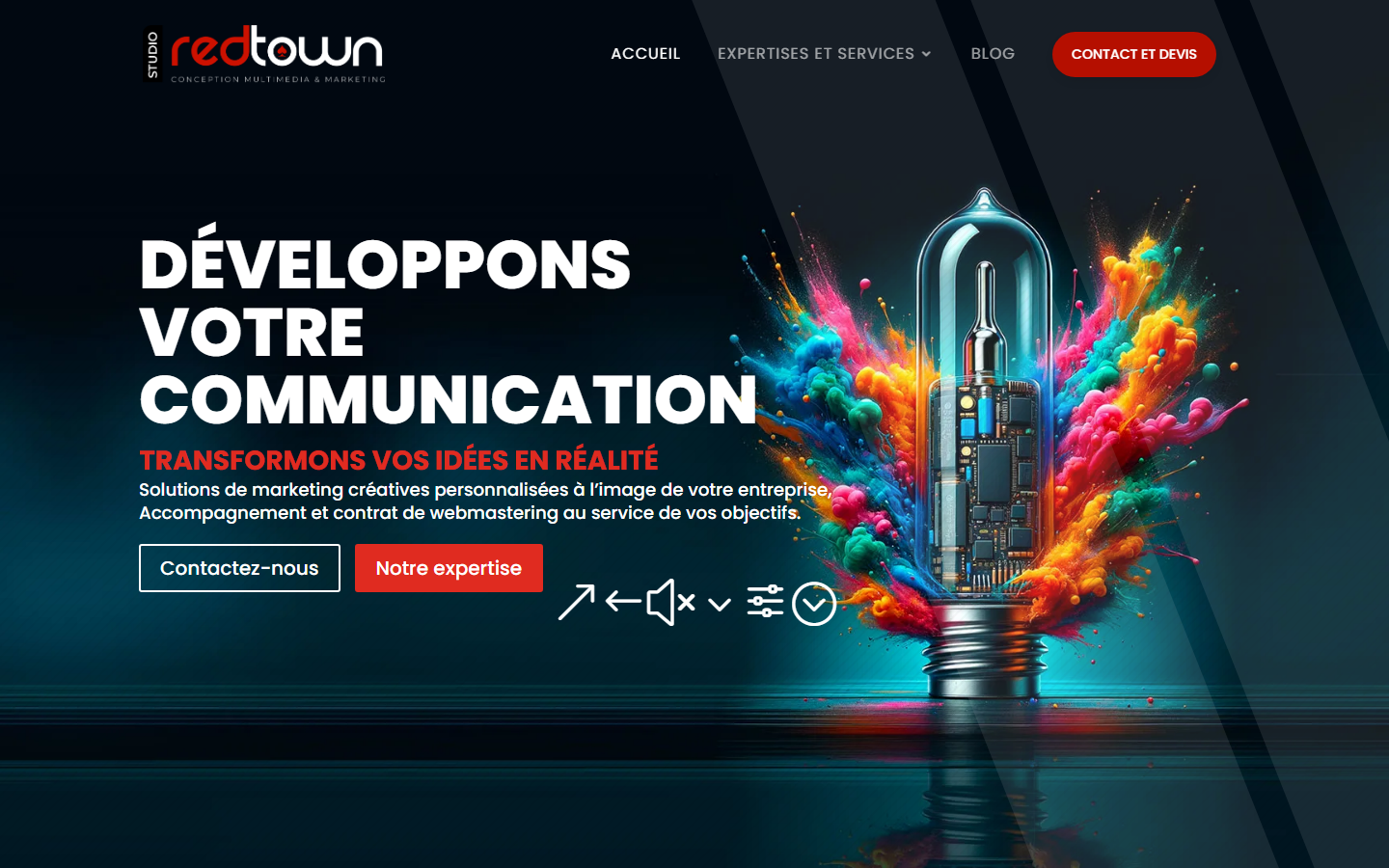 Aperçu du site de REDTOWN STUDIO