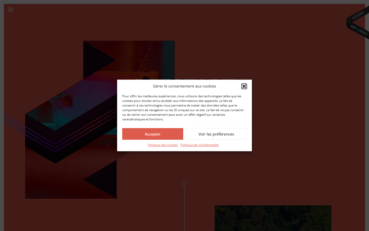 Aperçu du site de REESTART