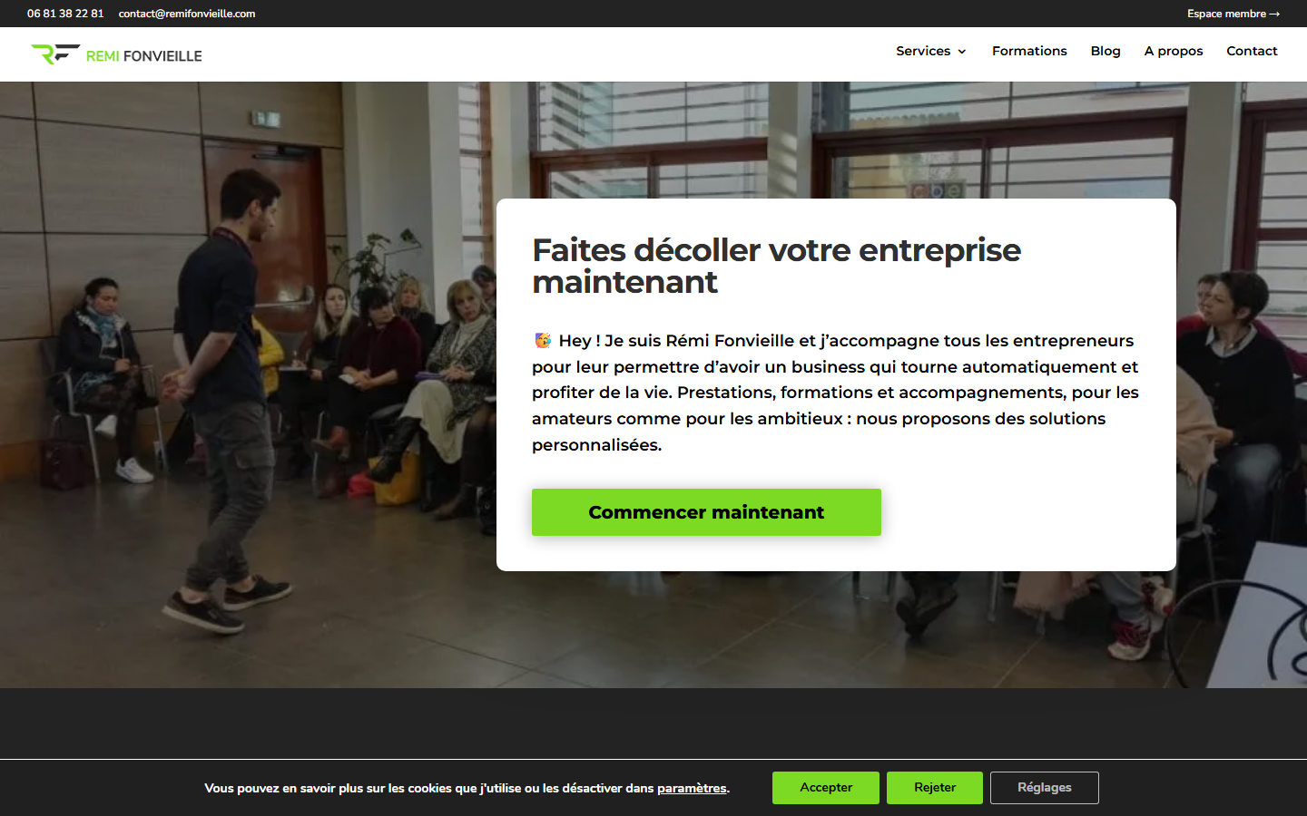 Aperçu du site de Rémi Fonvieille