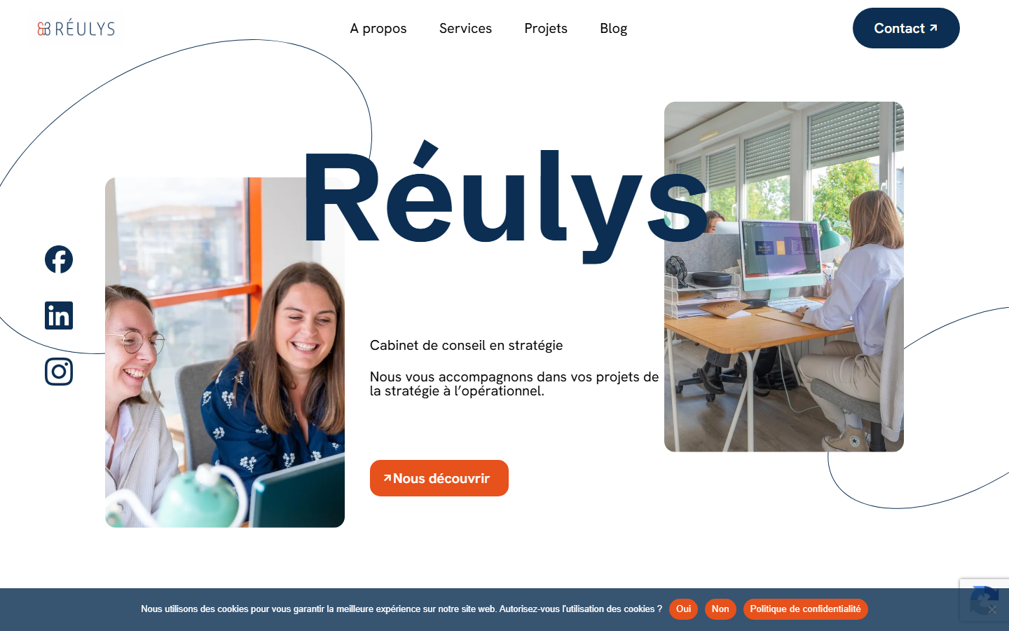 Aperçu du site de Réulys