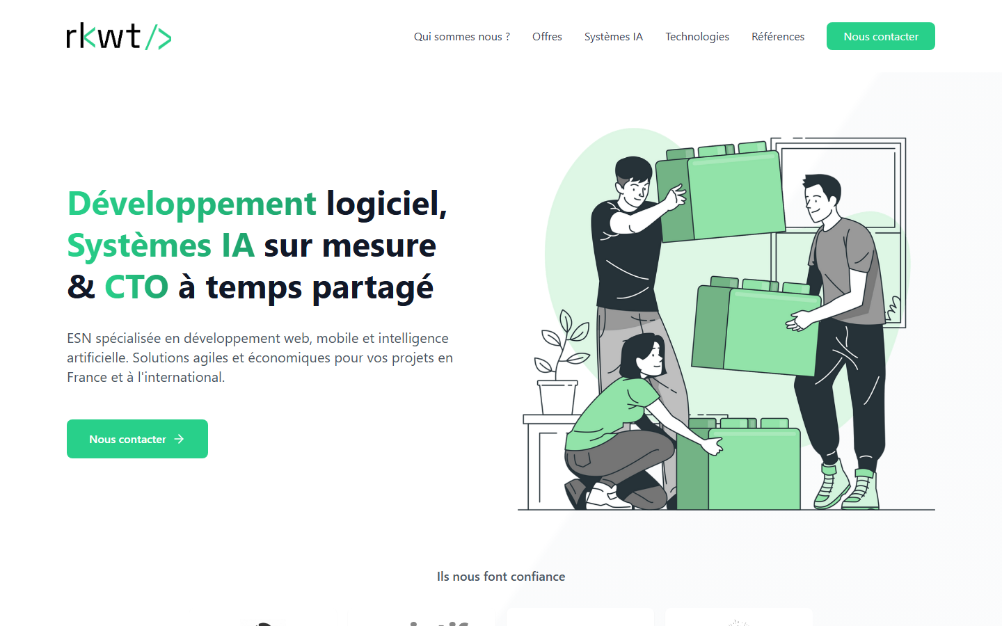 Aperçu du site de RKWT