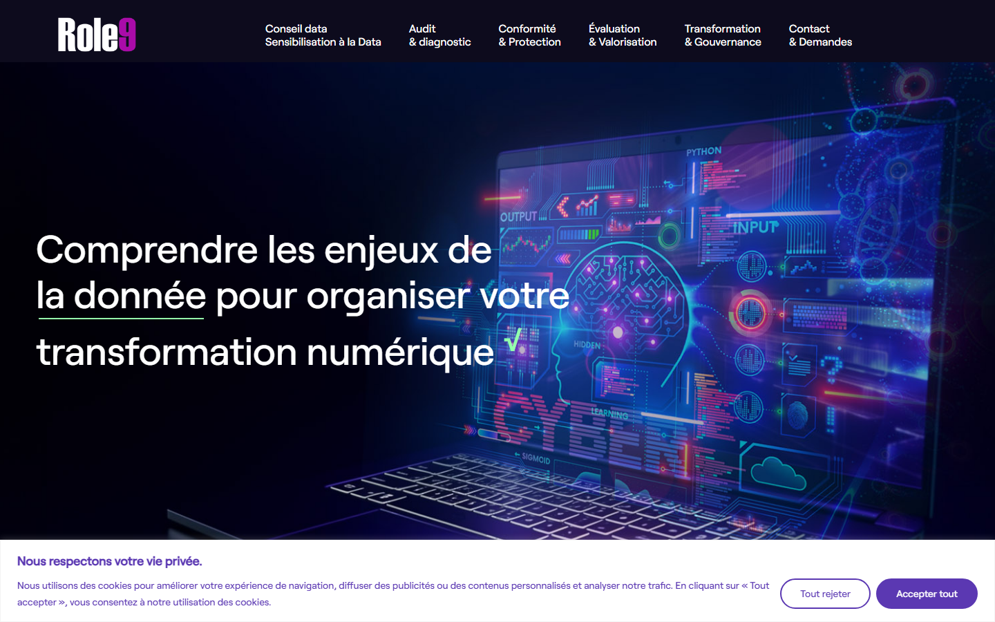 Aperçu du site de Role9