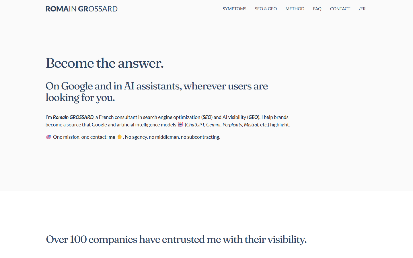 Aperçu du site de GROSSARD Romain