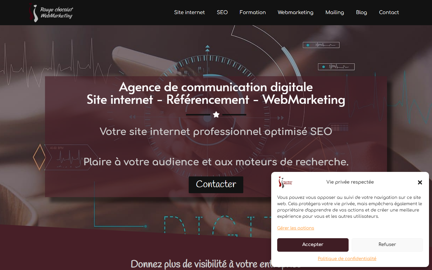 Aperçu du site de Valerie Viel