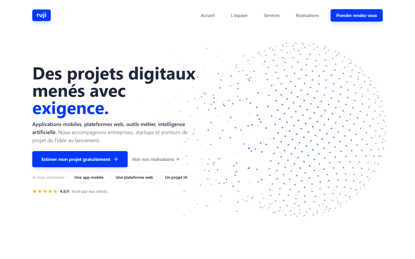 Aperçu du site de RUJI