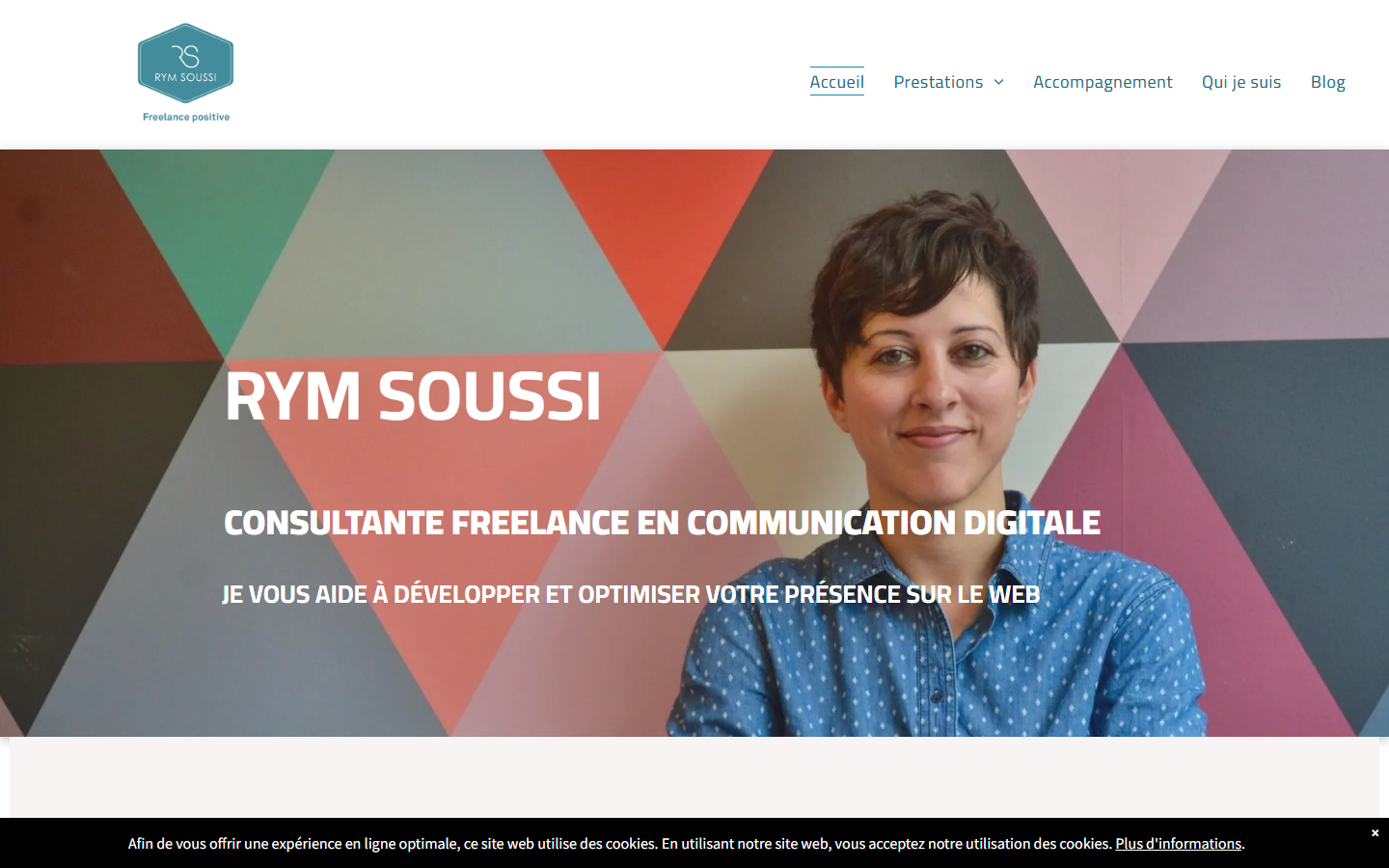 Aperçu du site de Rym Soussi