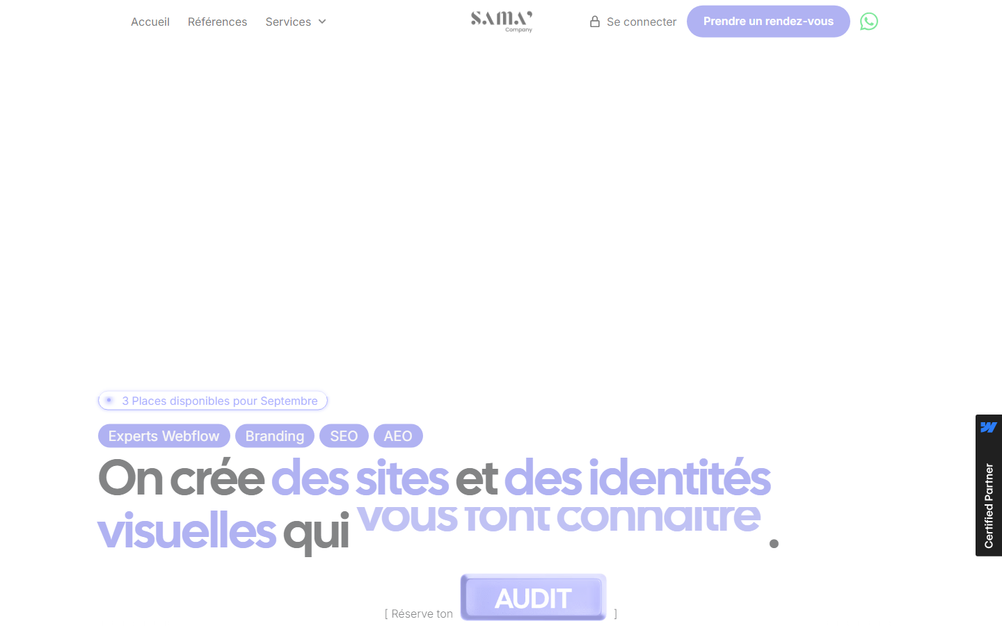 Aperçu du site de SAMA COMPANY