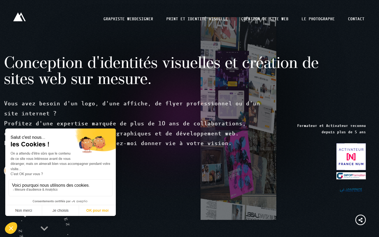 Aperçu du site de Sandro MATERA