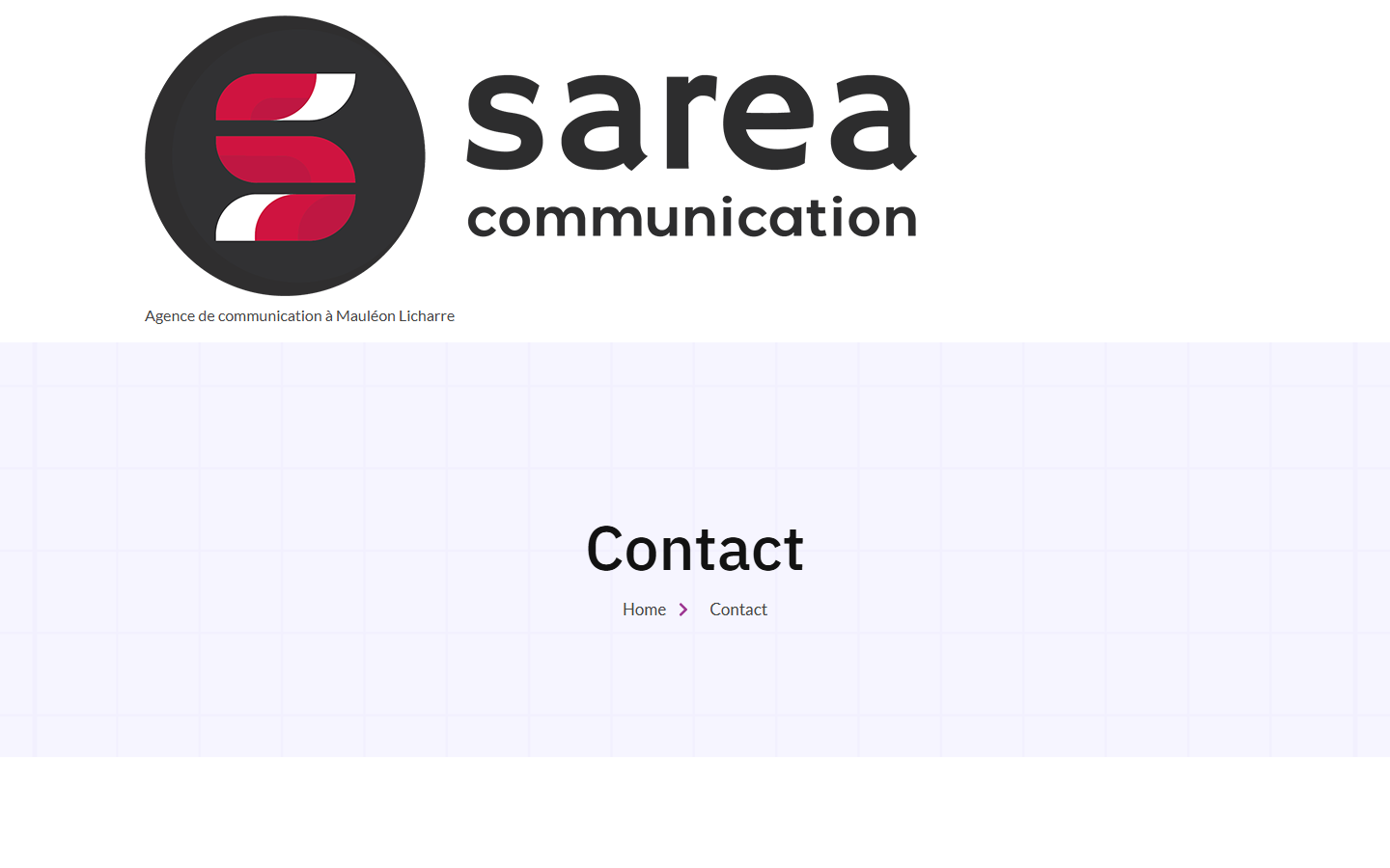 Aperçu du site de Sarea Communication