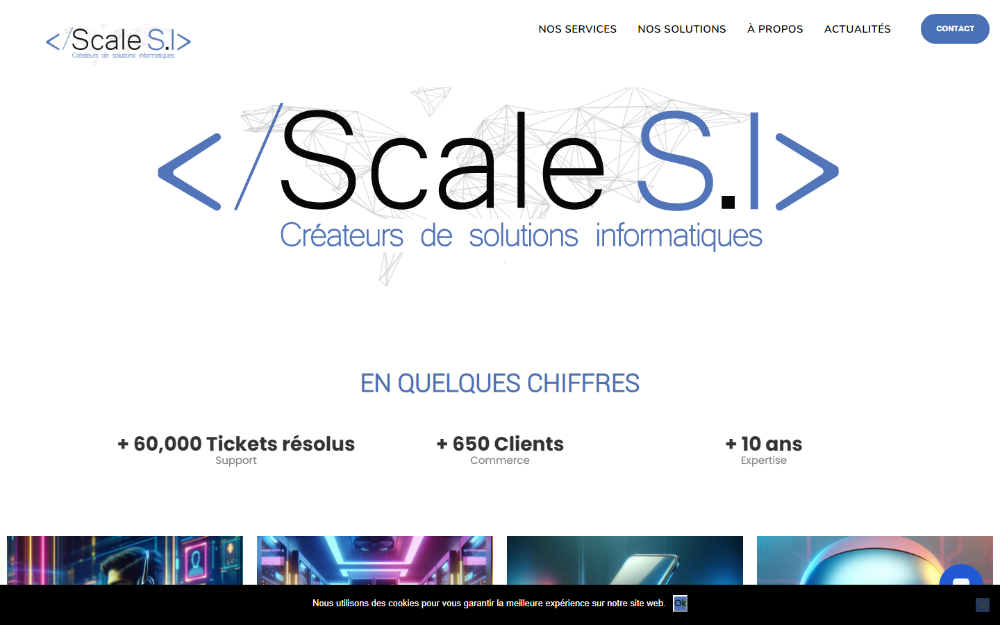 Aperçu du site de SCALESI