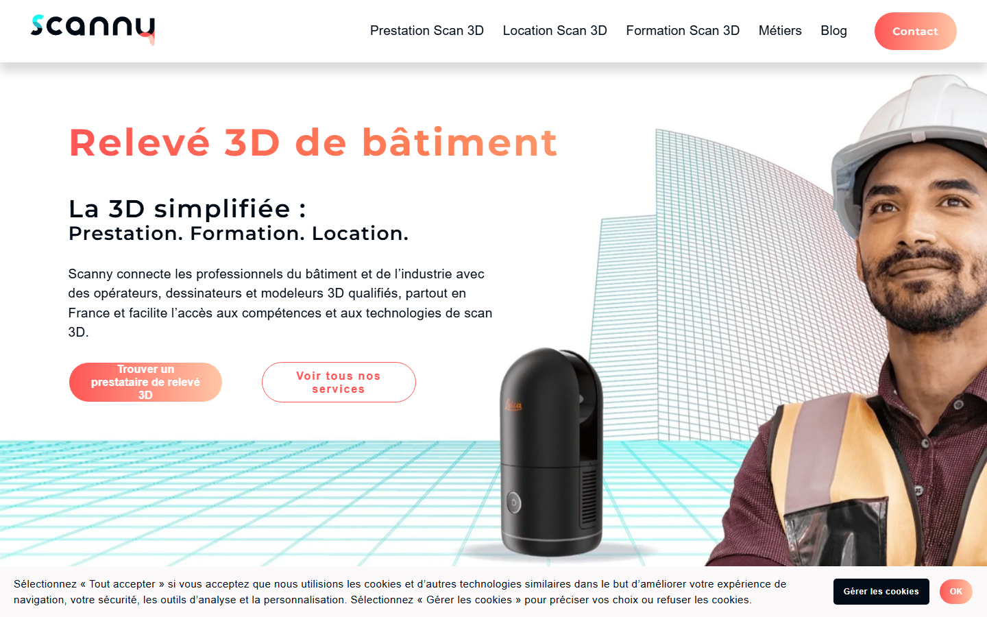 Aperçu du site de SCANNY