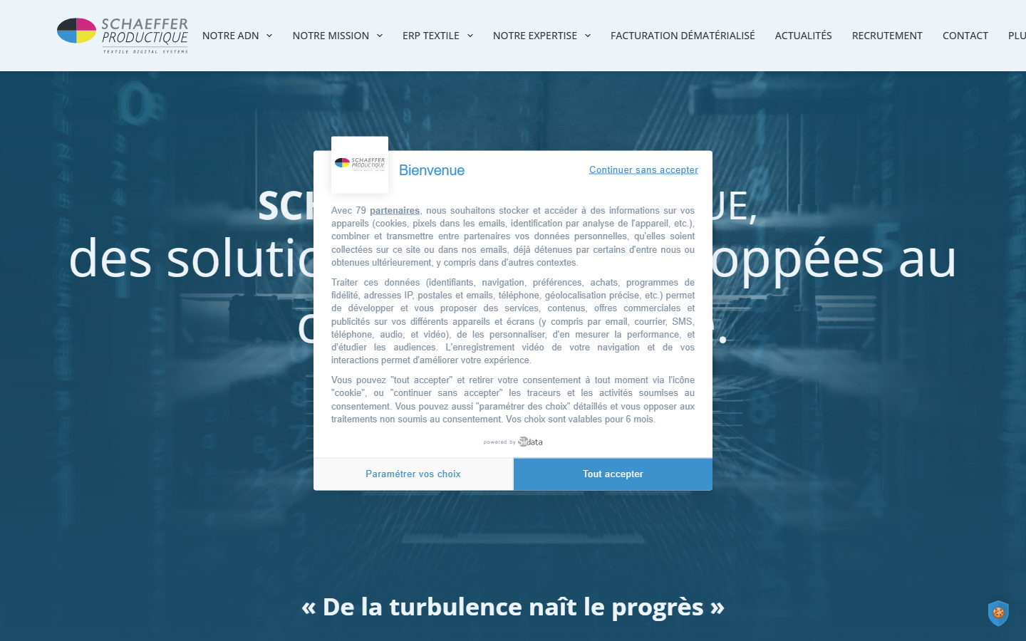 Aperçu du site de SCHAEFFER PRODUCTIQUE