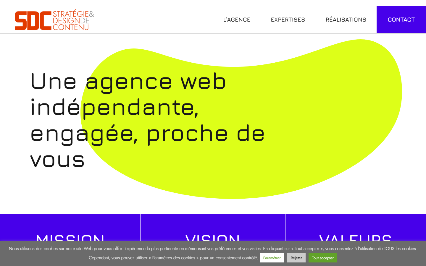 Aperçu du site de SDC CONSEIL ET EDITION