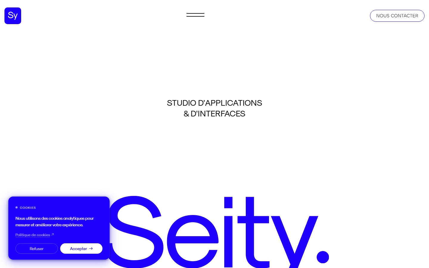 Aperçu du site de Seity