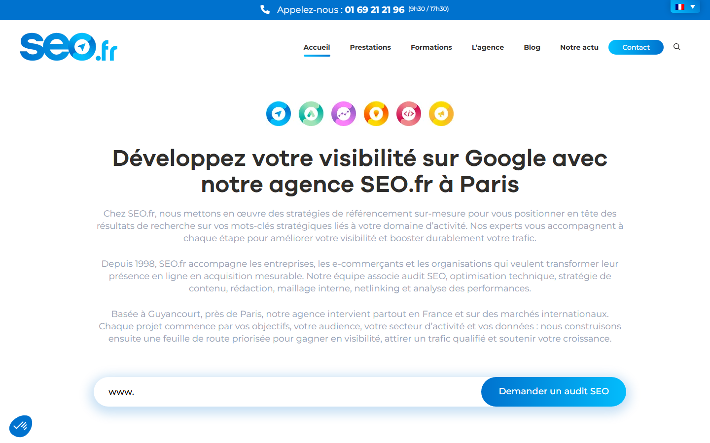 Aperçu du site de Agence SEO.Fr