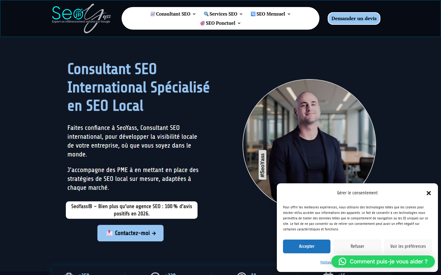 Aperçu du site de SeoYass