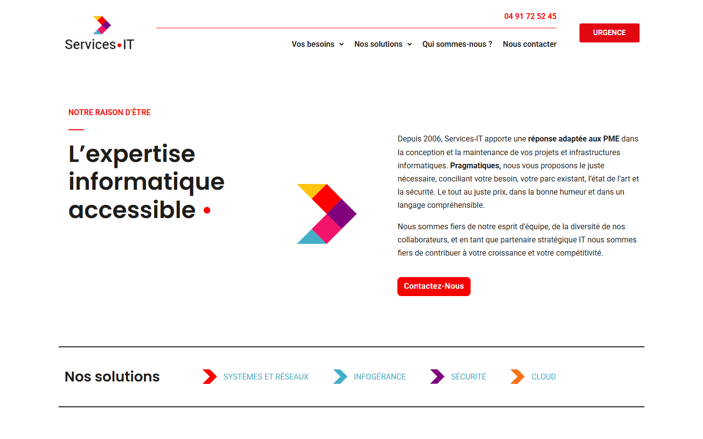 Aperçu du site de Services-It