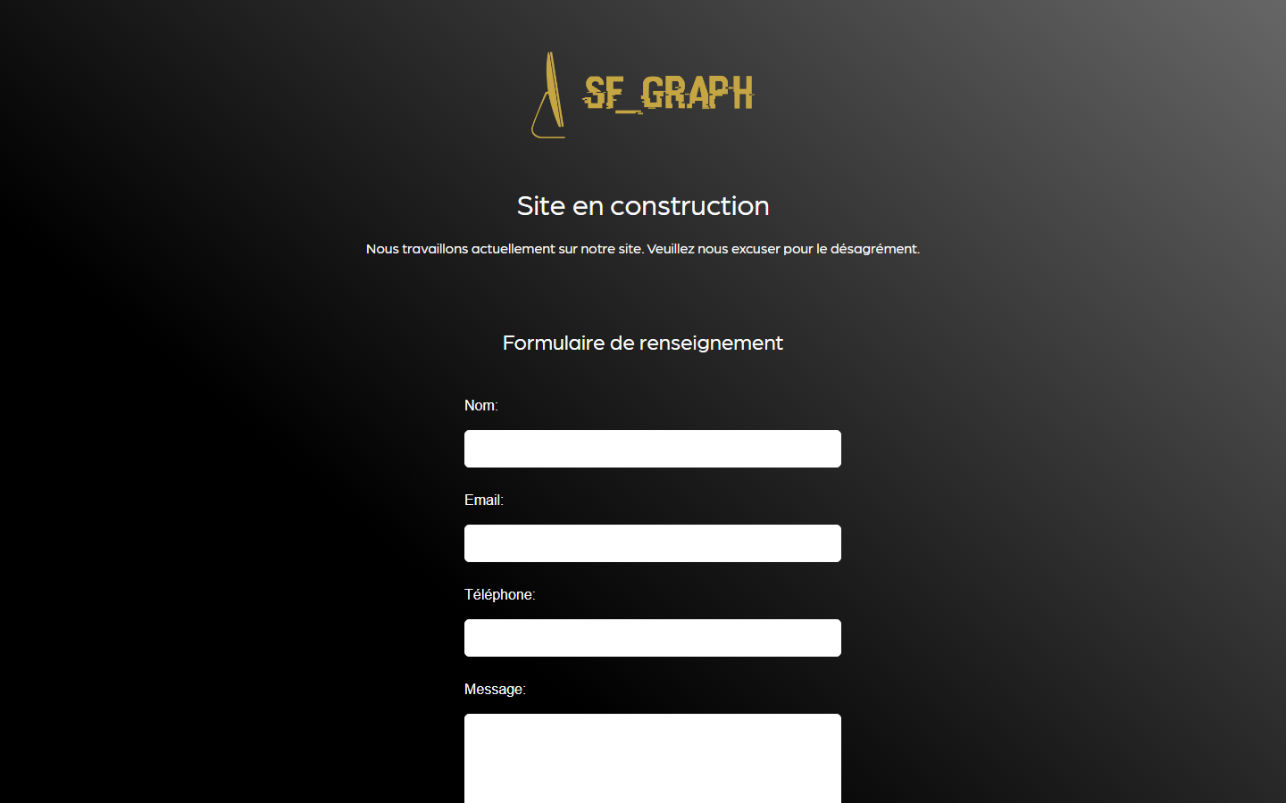 Aperçu du site de SF.GRAPH