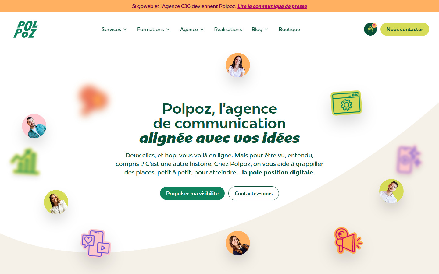 Aperçu du site de Agence 636 x Silgoweb