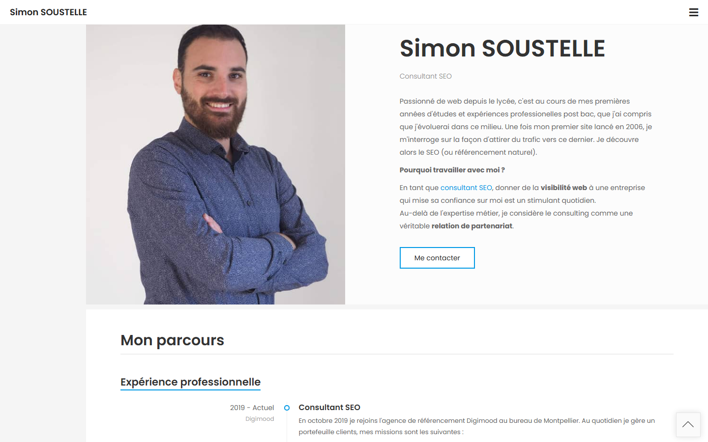 Aperçu du site de Simon SOUSTELLE