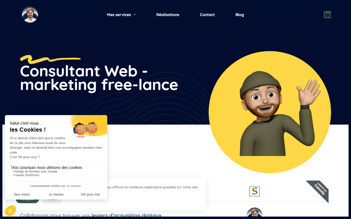 Aperçu du site de Hybriso