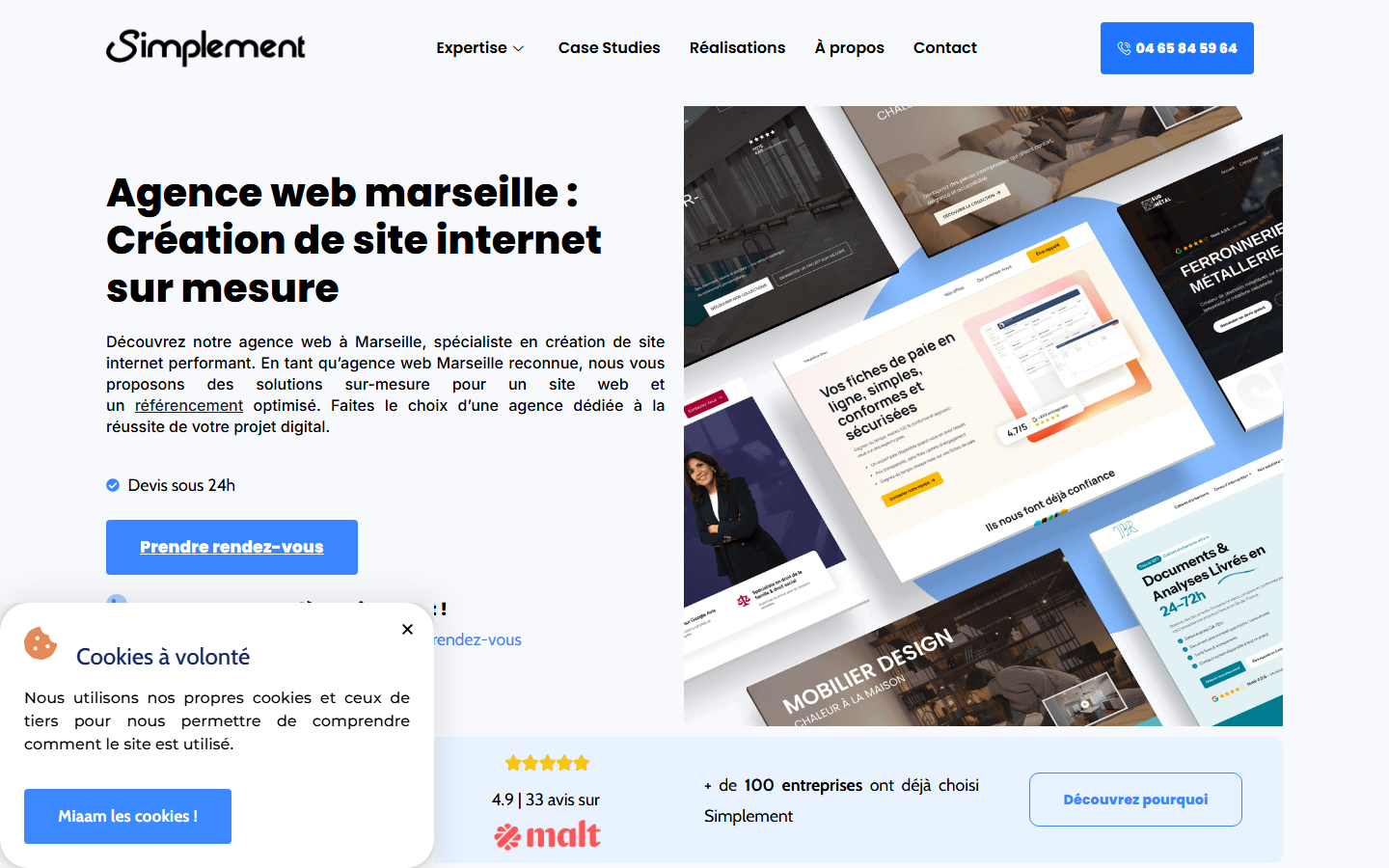 Aperçu du site de SIMPLEMENT