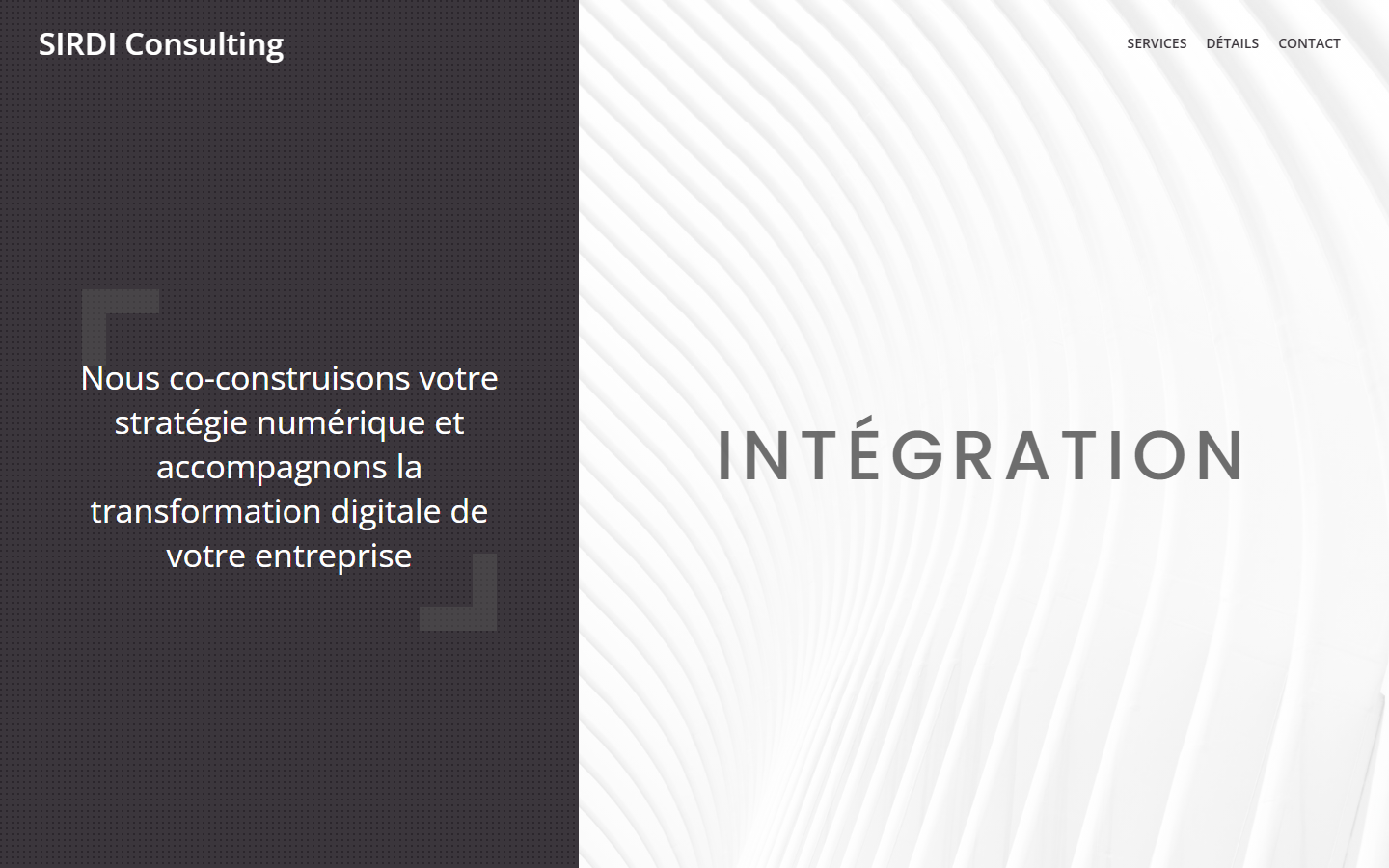 Aperçu du site de Sirdi Consulting