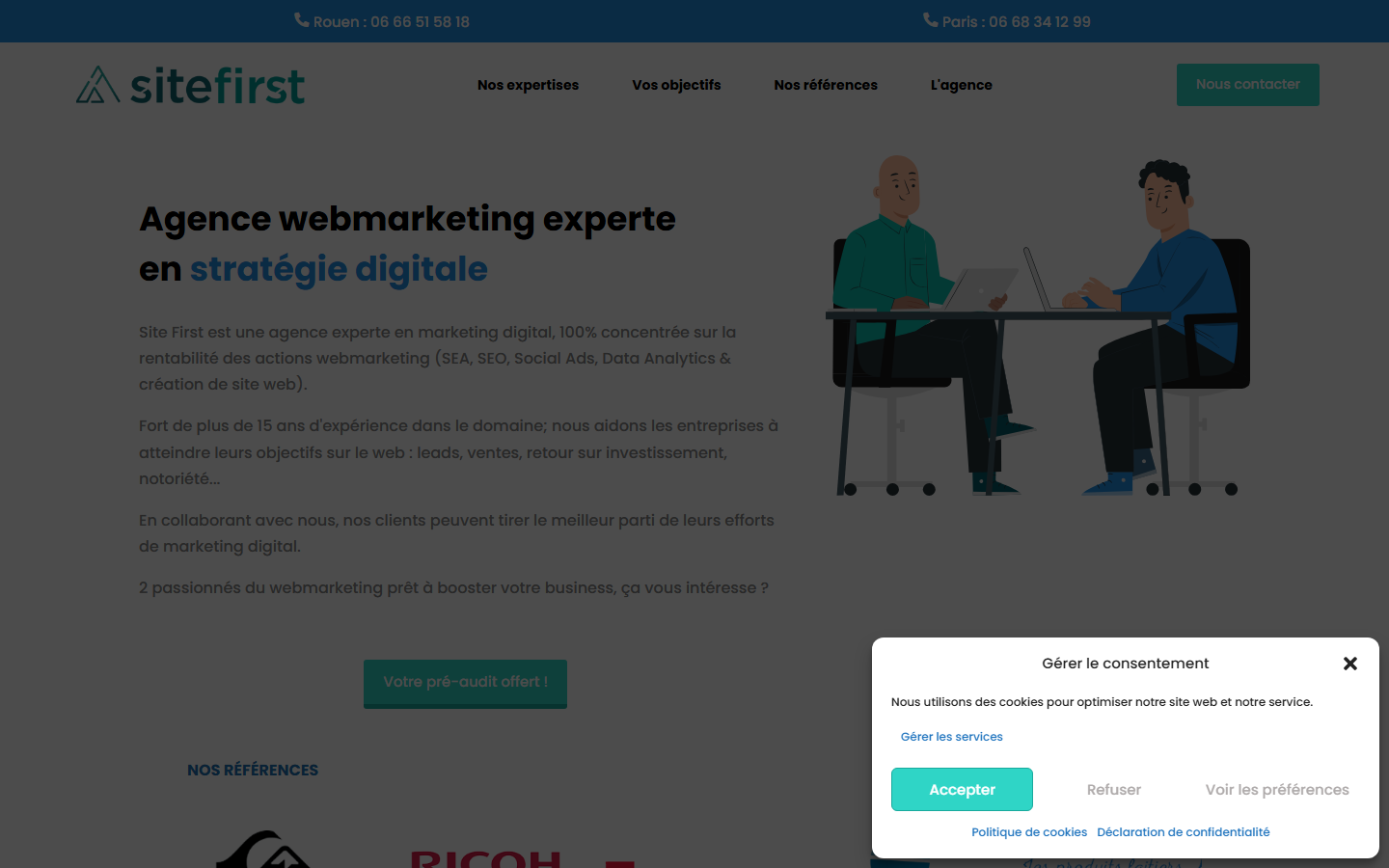 Aperçu du site de SITE FIRST