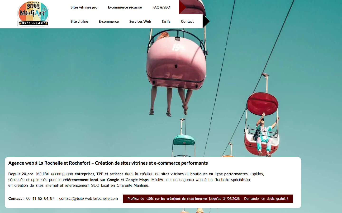 Aperçu du site de MédiArt