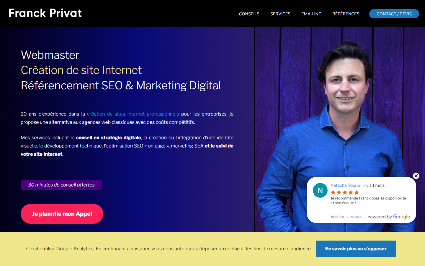 Aperçu du site de Site Internet Solutions