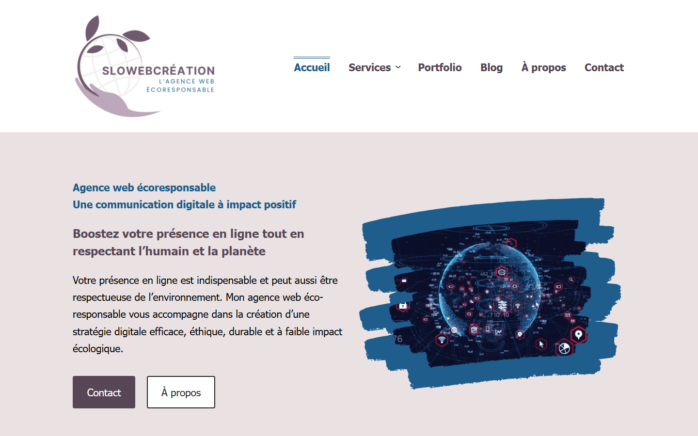 Aperçu du site de SloWebCréation