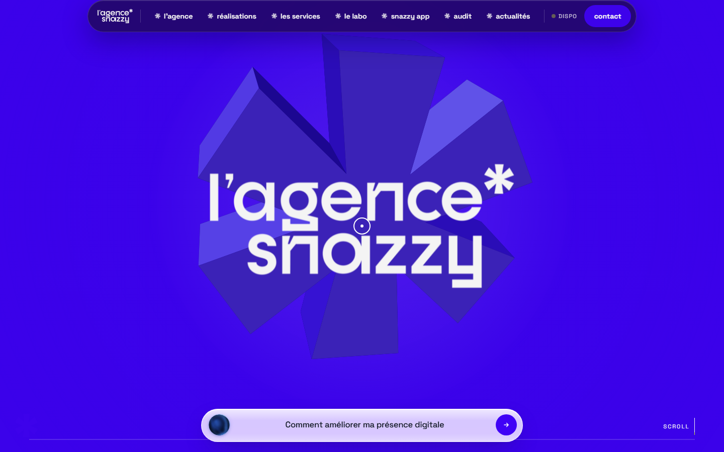 Aperçu du site de SNAZZY
