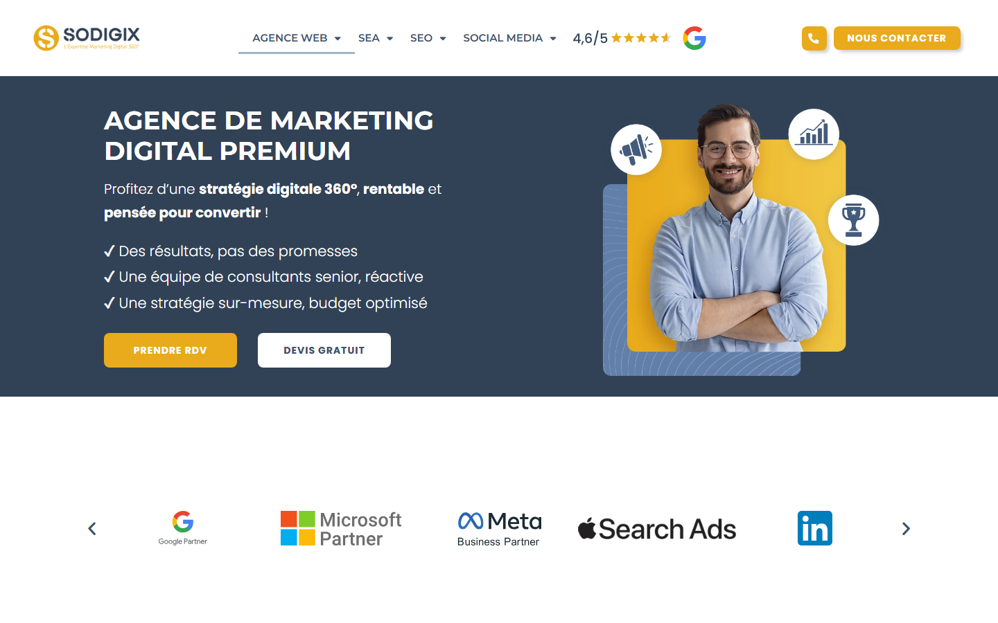 Aperçu du site de SODIGIX