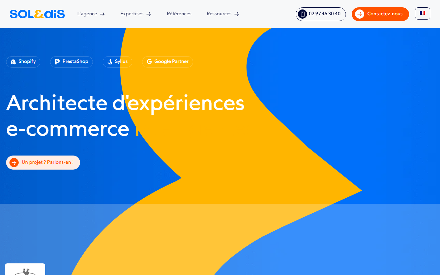 Aperçu du site de SOLEDIS