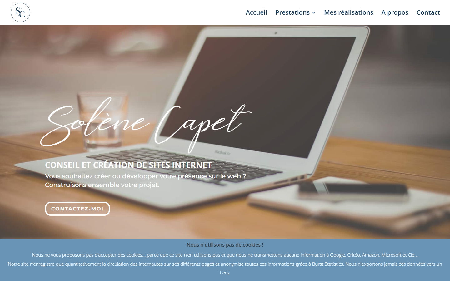 Aperçu du site de Capet Solene