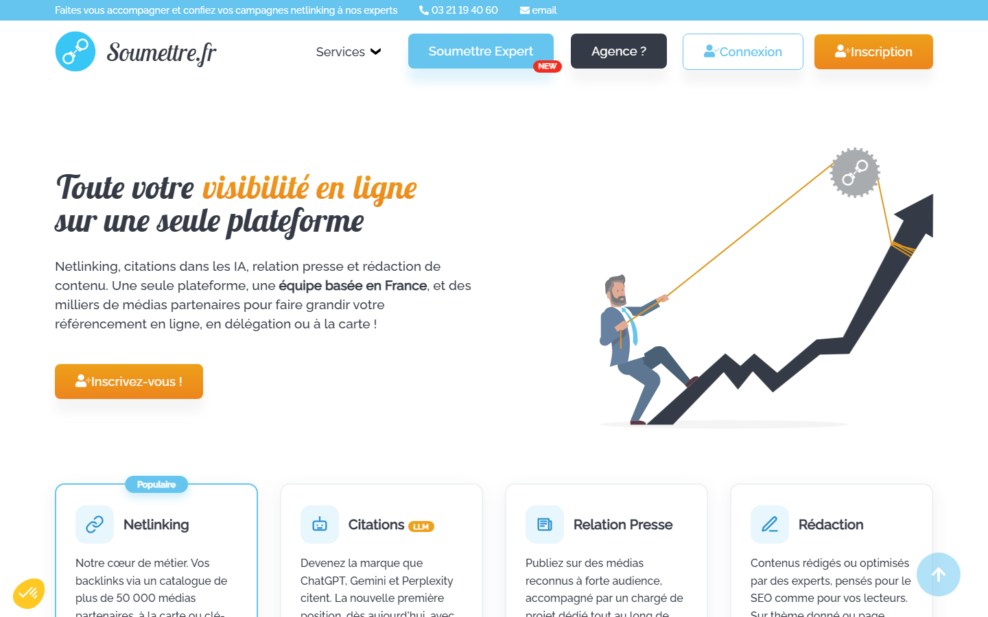 Aperçu du site de Soumettre.fr
